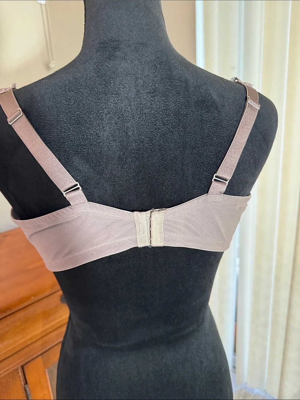 Soma Embroidered Lace Bra in Taupe Pink